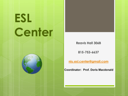 ESL Center - Northern Illinois University