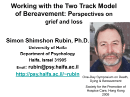 The Two Track Model of Bereavement
