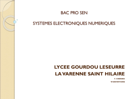 LE BAC PRO SEN - Lycée Gourdou Leseurre