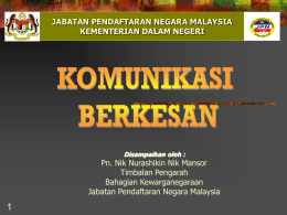 komunikasi bukan lisan - Jabatan Pendaftaran Negara Malaysia