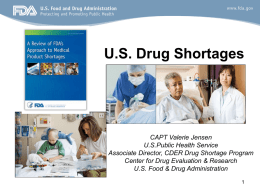 U.S. Drug Shortages - American Osteopathic Association