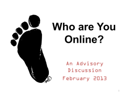 Your Digital Footprint What is it?