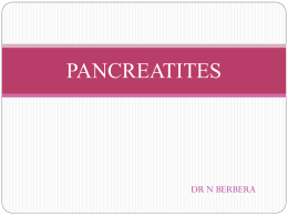 pancreatites
