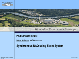 Synchronous DAQ Using Event System
