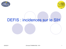 DEFIS_incidence sur le SIH_ 2011_02_02