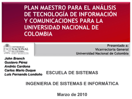 Metodología - Universidad Nacional de Colombia