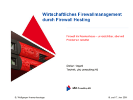 Wirtschaftliches Firewallmanagement durch Firewall Hosting
