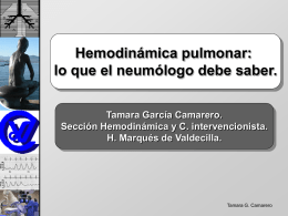 Hemodinamica pulmonar Dra Ga Camarero
