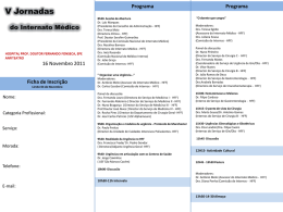 Programa ORGANIZAÇÃO - Página Web do Internato Médico do