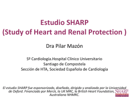 Presentación del estudio SHARP. Dra. Pilar Mazón. Presidenta de