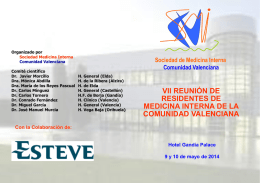 Programa científico - Sociedad Española de Medicina Interna
