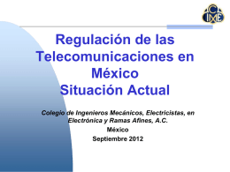 Regulación de las Telecomunicaciones en México