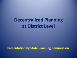 DCP District - Decentralized Plan
