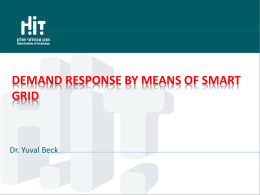 Demand response by means of Smart grid