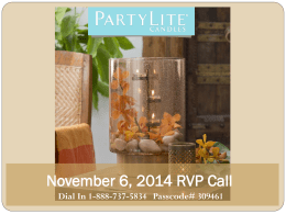 PartyLite Standard ppt Template