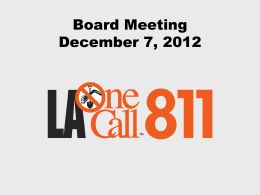 January 26, 2005 Board Meeting