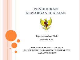 PENDIDIKAN KEWARGANEGARAAN
