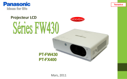 PT-FW430 - panasonic community