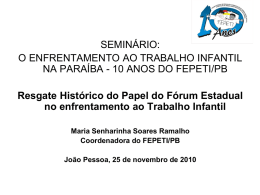 Maria Senharinha Soares Ramalho - PRAC