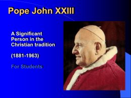 John XXIII - schoolsWeb