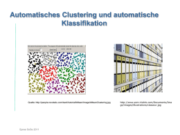 Automatisches Clustering und automatische Klassifikaton