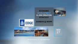 Economic Development and Job Creation Strategy 2013