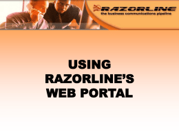 Web Portal - RazorLine