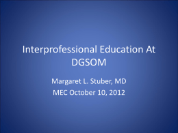Interprofessional Education - David Geffen School of Medicine at