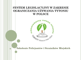 system legislacyjnyw w zakresie używania tytoniu olsztyn