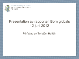 Vad är ett born global
