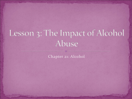 Lesson 3: The Impact of Alcohol Abuse