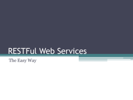 RESTFul Web Services