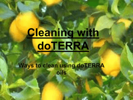 Cleaning with doTERRA - Pittsburgh Essential Oils