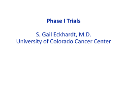 Phase I Clinical Trials