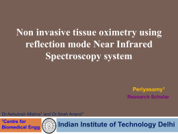 Non invasive Tissue oximetry using NEAR-INFRARED