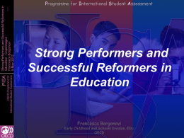 Strong Performers and Successful Reformers in Education