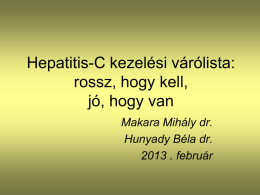 Hepatitis chronica (HBV és HCV) Regiszter