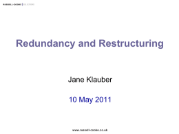what is a redundancy?