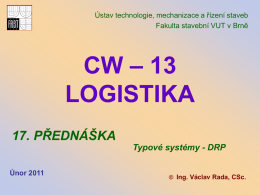 CW - 13 logistika .. DRP