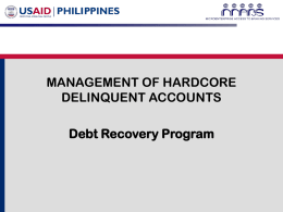 Debt Recovery Program