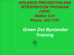green dot bystander training for students-faculty-staff