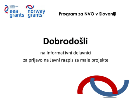 Program za NVO v Sloveniji
