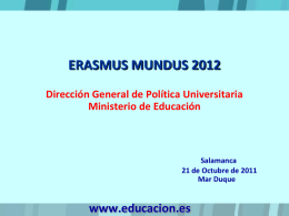 Erasmus Mundus - Universidad de Salamanca