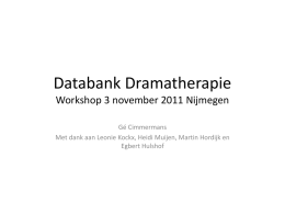 Databank Dramatherapie