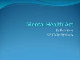 Mental Health Act (MS Powerpoint)