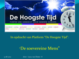 Powerpoint Presentatie Soevereine Mens