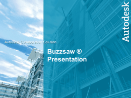 Autodesk Buzzsaw Presentation