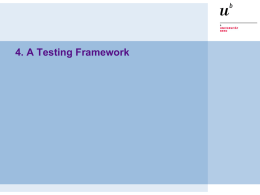 JUnit - A Testing Framework