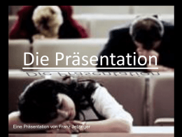 Die Präsentation - Digitale Schule Bayern