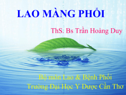 LAO MÀNG PHỔI - thanhanybk23